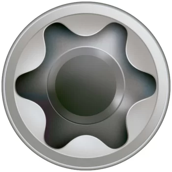SPAX Yürüyüş Yolları ve Köprüler İçin Vida, 8 x 120 mm, 50 Adet, Sabitleyici Dişli, Silindir Başlı, T-STAR plus T40, KESİCİ Uçlu