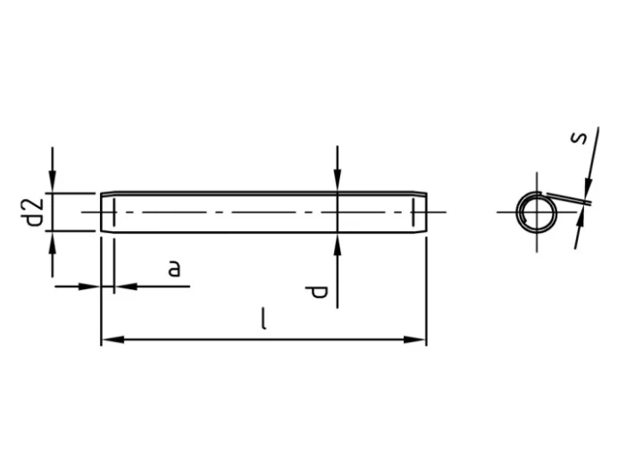 ISO8750 PASLANMAZ SARMA PİM